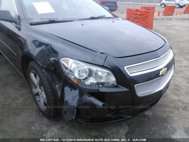 1G1ZC5E04CF242952 - 2012 CHEVROLET MALIBU 1LT BLACK photo 6