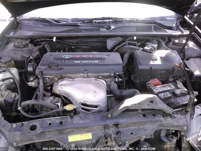 4T1BE32K32U048450 - 2002 TOYOTA CAMRY LE/XLE/SE BLACK photo 10