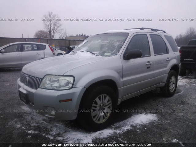 4M2YU91137KJ04445 - 2007 MERCURY MARINER LUXURY SILVER photo 2