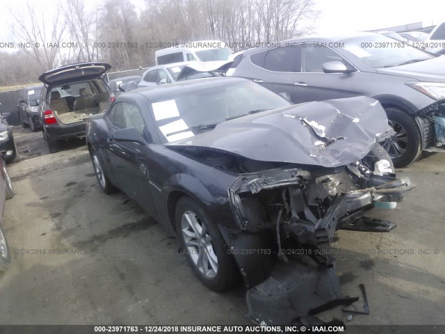 2G1FA1E39E9252044 - 2014 CHEVROLET CAMARO LS BLACK photo 1