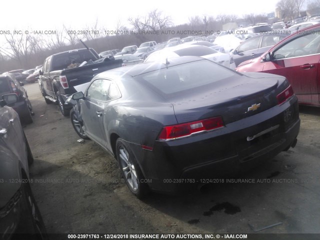 2G1FA1E39E9252044 - 2014 CHEVROLET CAMARO LS BLACK photo 3