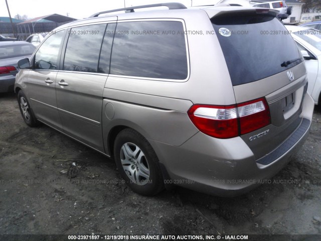 5FNRL38756B455017 - 2006 HONDA ODYSSEY EXL GOLD photo 3