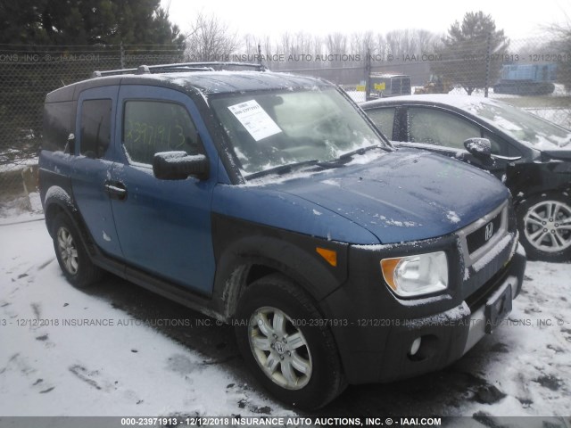 5J6YH27636L020441 - 2006 HONDA ELEMENT EX BLUE photo 1