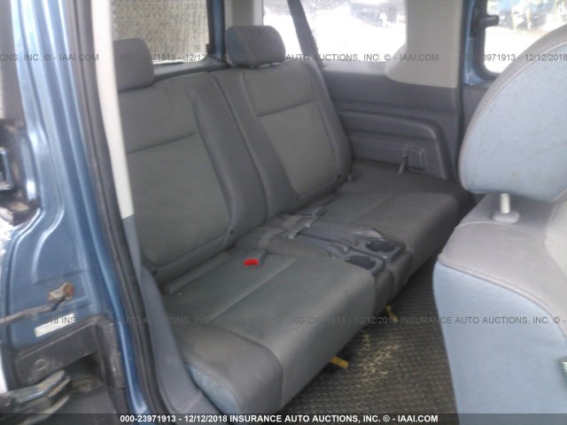 5J6YH27636L020441 - 2006 HONDA ELEMENT EX BLUE photo 8