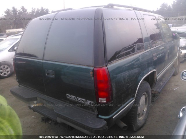 1GNEK13R9WJ304390 - 1998 CHEVROLET TAHOE K1500 GREEN photo 4