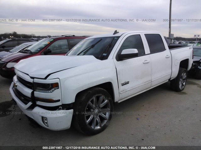 3GCUKREC7HG245744 - 2017 CHEVROLET SILVERADO K1500 LT WHITE photo 2