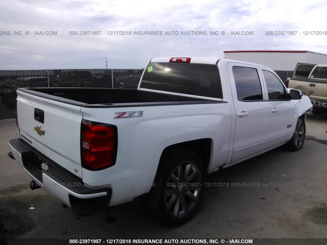 3GCUKREC7HG245744 - 2017 CHEVROLET SILVERADO K1500 LT WHITE photo 4