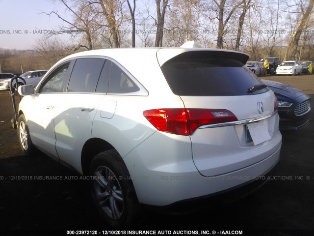 5J8TB4H33FL018286 - 2015 ACURA RDX WHITE photo 3