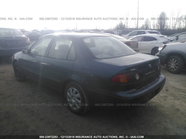 2T1BR12E52C544922 - 2002 TOYOTA COROLLA CE/LE/S BLUE photo 3