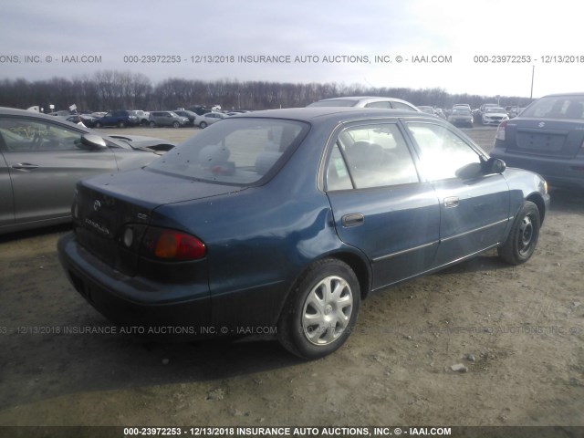 2T1BR12E52C544922 - 2002 TOYOTA COROLLA CE/LE/S BLUE photo 4