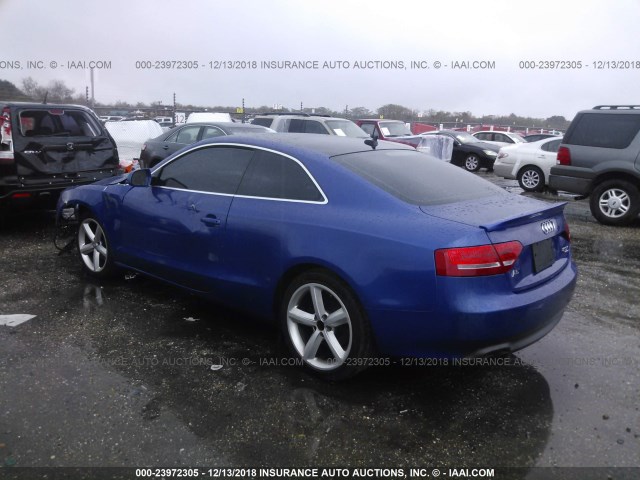 WAULFAFR4AA063179 - 2010 AUDI A5 PREMIUM PLUS BLUE photo 3