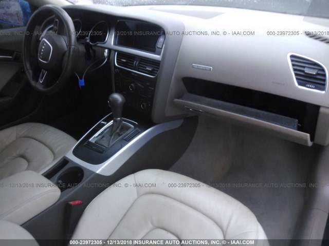 WAULFAFR4AA063179 - 2010 AUDI A5 PREMIUM PLUS BLUE photo 5