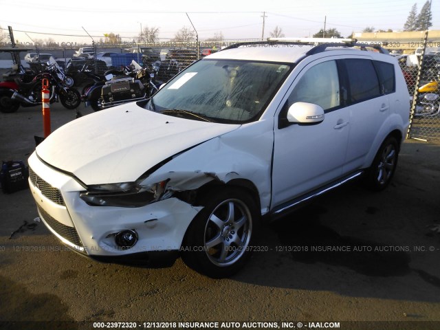 JA4JT4AX6AZ011848 - 2010 MITSUBISHI OUTLANDER XLS WHITE photo 2