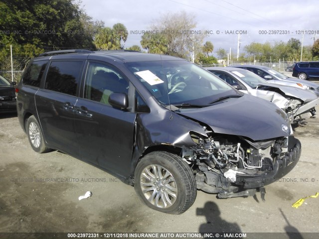 5TDYK3DC6DS344440 - 2013 TOYOTA SIENNA XLE/LIMITED GRAY photo 1