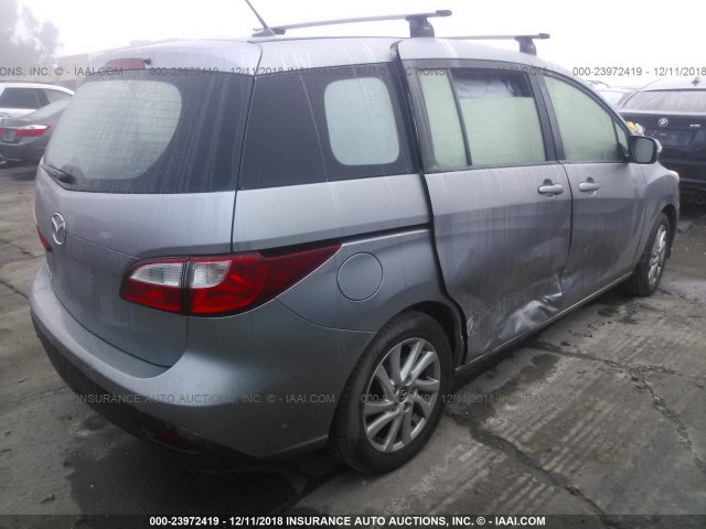 JM1CW2BL8D0162043 - 2013 MAZDA 5 GRAY photo 4