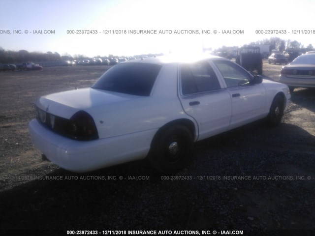 2FAFP71W33X163495 - 2003 FORD CROWN VICTORIA POLICE INTERCEPTOR WHITE photo 4