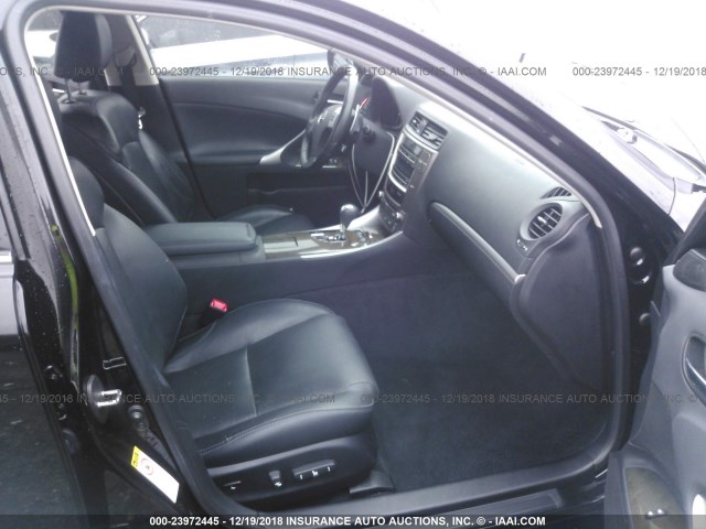 JTHBF5C20C5169913 - 2012 LEXUS IS 250 BLACK photo 5