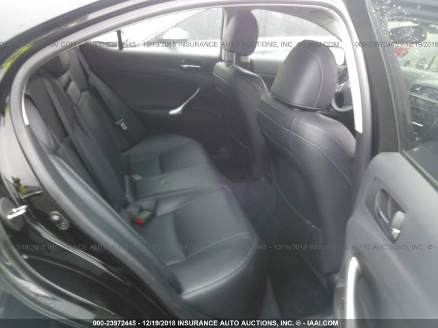 JTHBF5C20C5169913 - 2012 LEXUS IS 250 BLACK photo 8