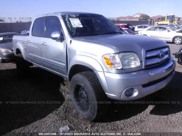 5TBET34136S501755 - 2006 TOYOTA TUNDRA DOUBLE CAB SR5 SILVER photo 1