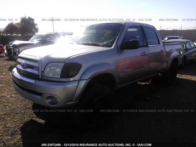 5TBET34136S501755 - 2006 TOYOTA TUNDRA DOUBLE CAB SR5 SILVER photo 2