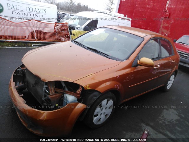 KL5JD66Z27K519301 - 2007 SUZUKI RENO CONVENIENCE ORANGE photo 2