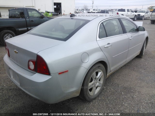1G1ZB5E04CF187437 - 2012 CHEVROLET MALIBU LS SILVER photo 4