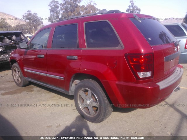 1J4GS48K65C658430 - 2005 JEEP GRAND CHEROKEE LAREDO/COLUMBIA/FREEDOM 红色 照片 3