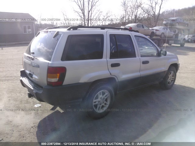 1J4GW48S44C283334 - 2004 JEEP GRAND CHEROKEE LAREDO/COLUMBIA/FREEDOM 银色 照片 4