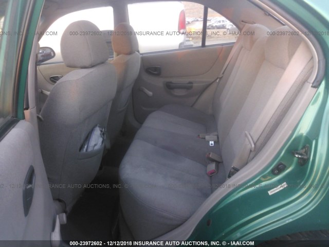 KMHCG45C31U193253 - 2001 HYUNDAI ACCENT GL GREEN photo 8