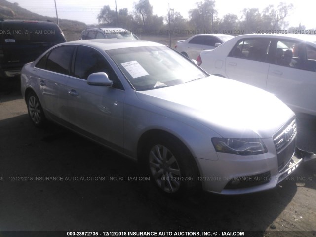 WAUSF78K59A088697 - 2009 AUDI A4 PREMIUM PLUS SILVER photo 1