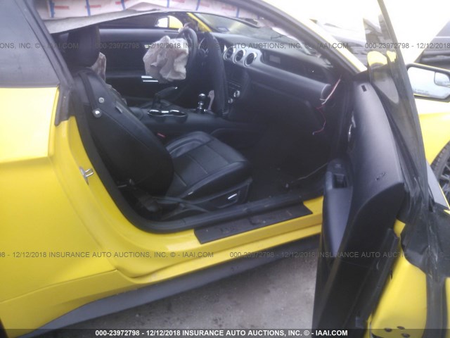1FA6P8CF7F5362476 - 2015 FORD MUSTANG GT YELLOW photo 5