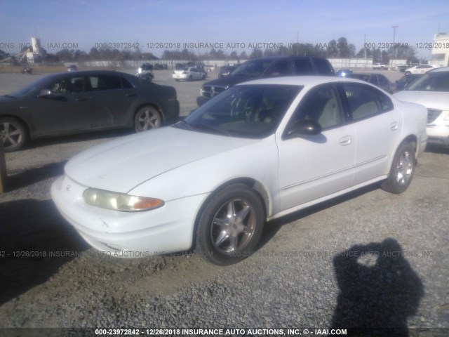 1G3NK52F73C164394 - 2003 OLDSMOBILE ALERO GX WHITE photo 2