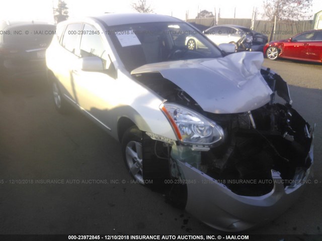 JN8AS5MT7DW025159 - 2013 NISSAN ROGUE S/SV GRAY photo 1