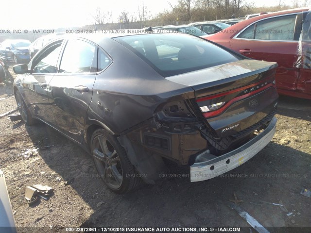 1C3CDFBB5ED906815 - 2014 DODGE DART SXT GRAY photo 3