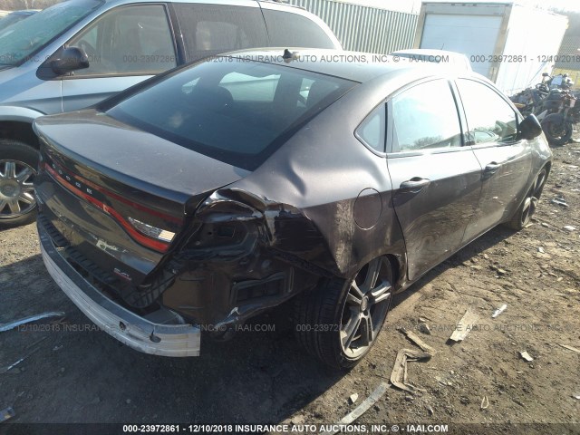 1C3CDFBB5ED906815 - 2014 DODGE DART SXT GRAY photo 4