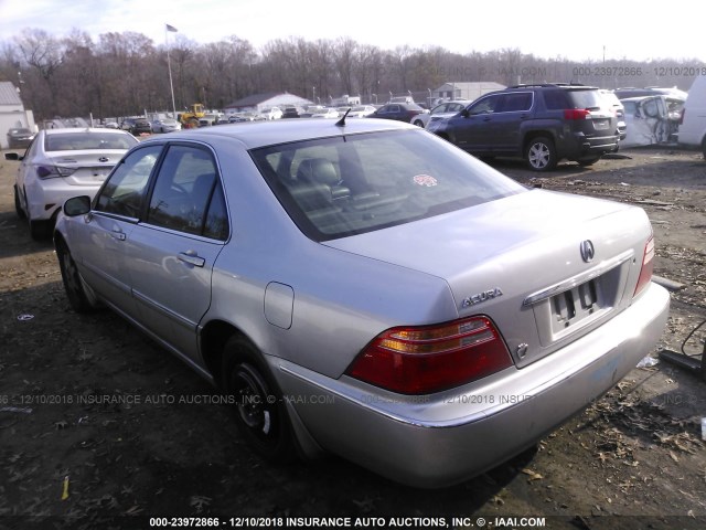 JH4KA96532C005674 - 2002 ACURA 3.5RL SILVER photo 3