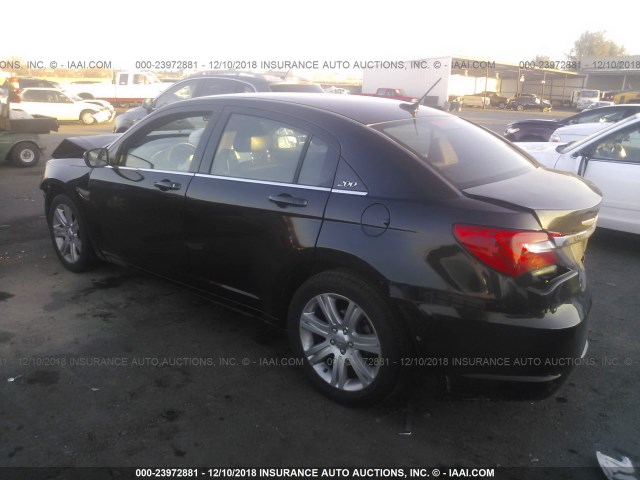 1C3CCBAB2DN647965 - 2013 CHRYSLER 200 LX BLACK photo 3