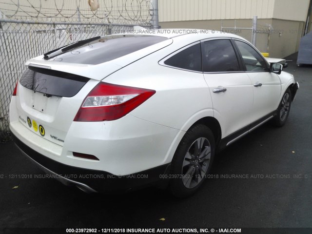 5J6TF2H54DL005594 - 2013 HONDA CROSSTOUR EXL თეთრი ფოტო 4