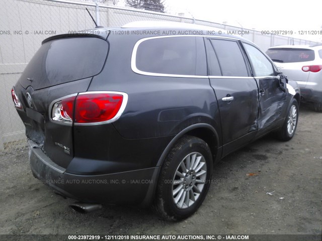 5GALVBED8AJ151994 - 2010 BUICK ENCLAVE CXL GRAY photo 4