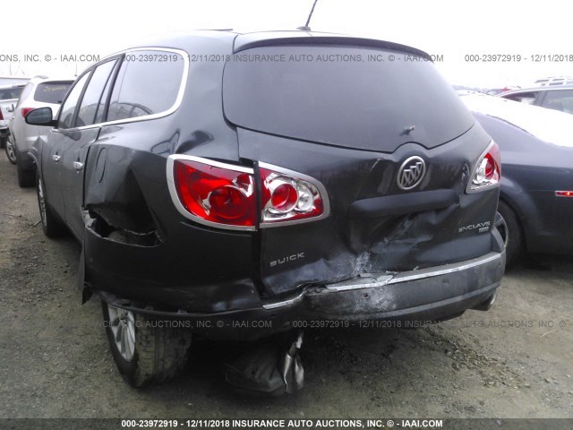 5GALVBED8AJ151994 - 2010 BUICK ENCLAVE CXL GRAY photo 6