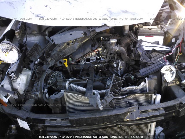 KNADN5A33E6347915 - 2014 KIA RIO EX SILVER photo 10