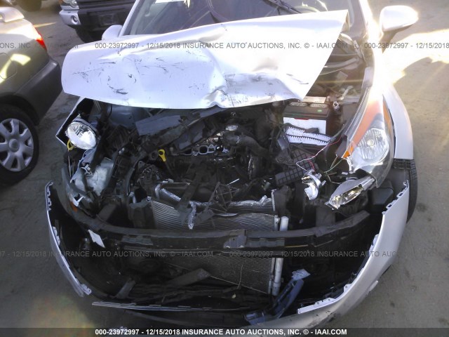 KNADN5A33E6347915 - 2014 KIA RIO EX SILVER photo 6