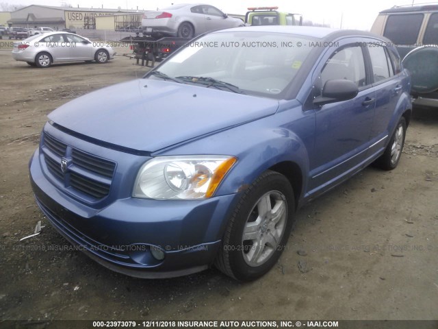 1B3HB48B07D102347 - 2007 DODGE CALIBER SXT BLUE photo 2