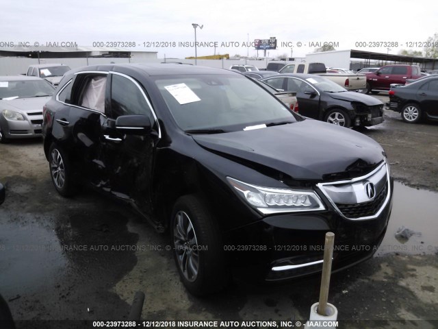 5FRYD4H46GB060235 - 2016 ACURA MDX TECHNOLOGY BLACK photo 1