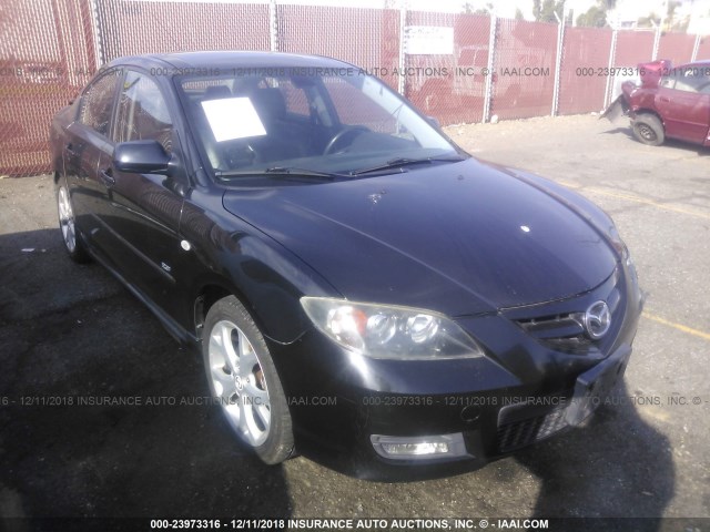 JM1BK324371744314 - 2007 MAZDA 3 S BLACK photo 1