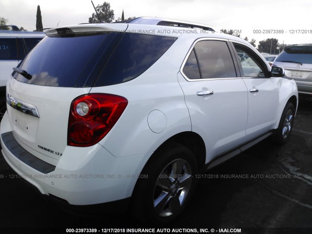 2GNALFEK3D6307420 - 2013 CHEVROLET EQUINOX LTZ WHITE photo 4