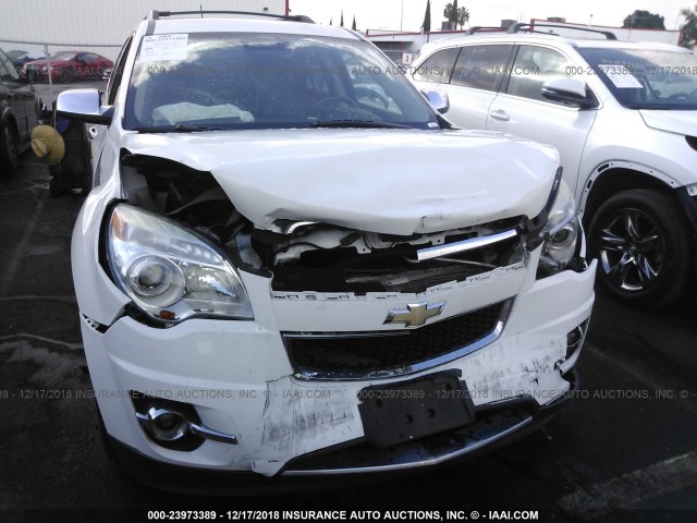 2GNALFEK3D6307420 - 2013 CHEVROLET EQUINOX LTZ WHITE photo 6