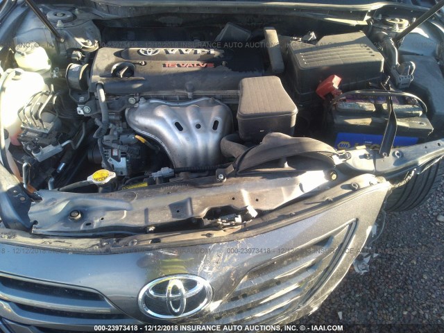 4T4BE46K27R009846 - 2007 TOYOTA CAMRY NEW GENERAT CE/LE/XLE/SE GRAY photo 10