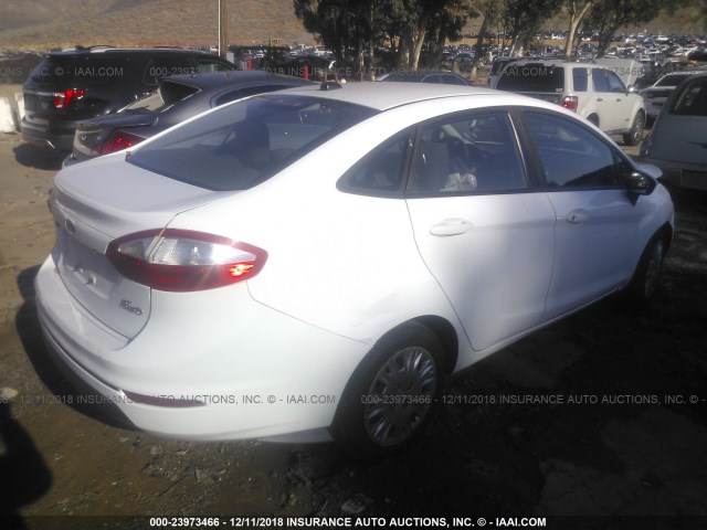 3FADP4AJ7EM212318 - 2014 FORD FIESTA S WHITE photo 4