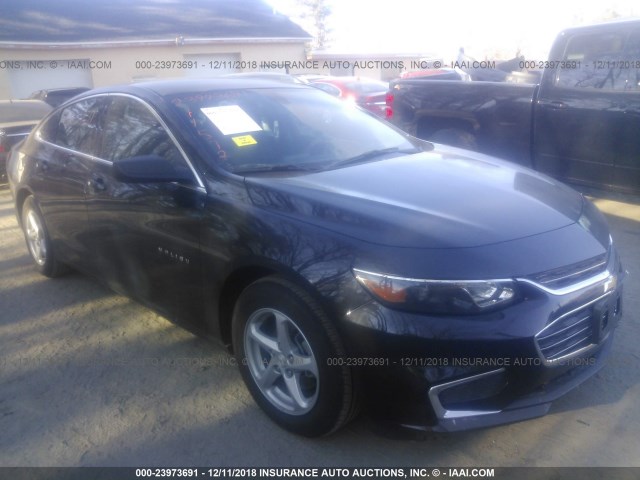 1G1ZB5ST4JF126178 - 2018 CHEVROLET MALIBU LS BLACK photo 1